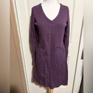 Athleta Ponte knit dress size M purple